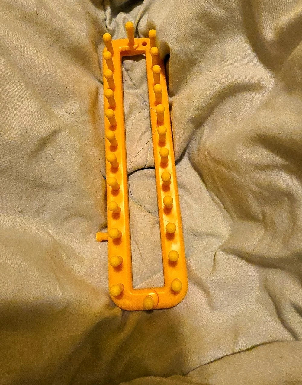 Orange Knitting Loom